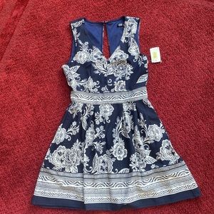 NWT Blue Floral Dress